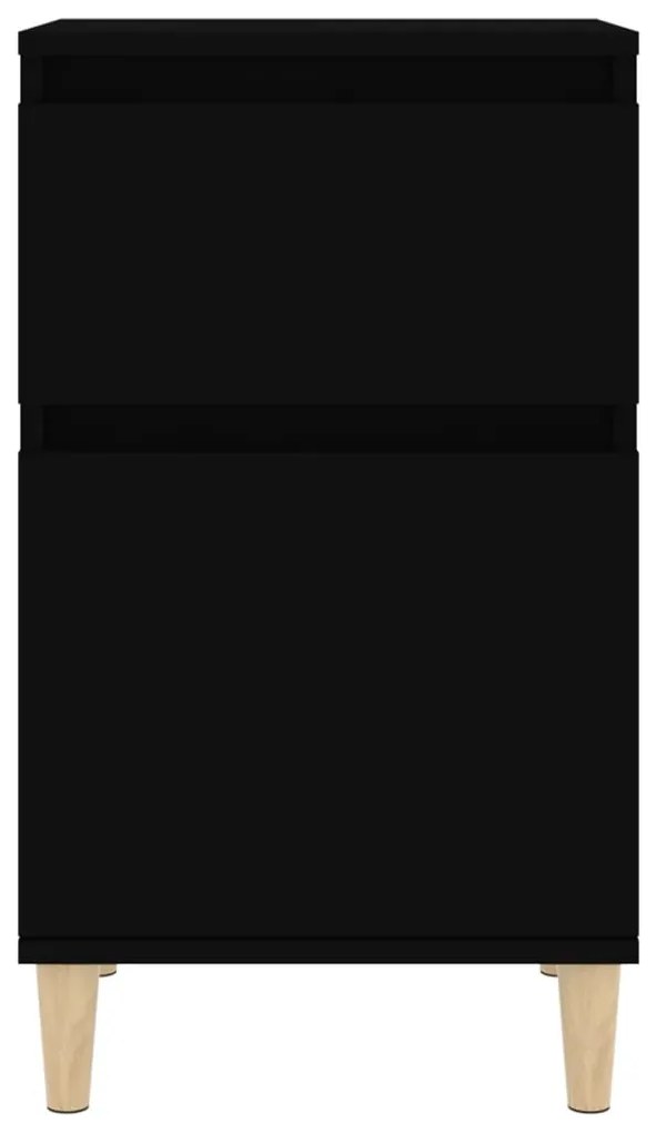 Mesa de cabeceira 40x35x70 cm preto