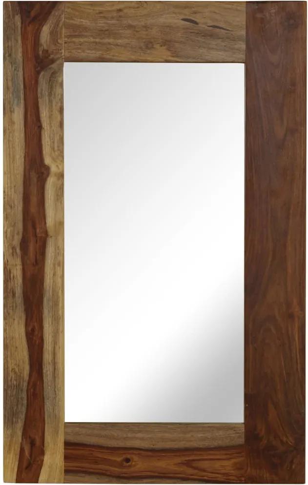 Espelho em madeira de sheesham maciça 50x80 cm