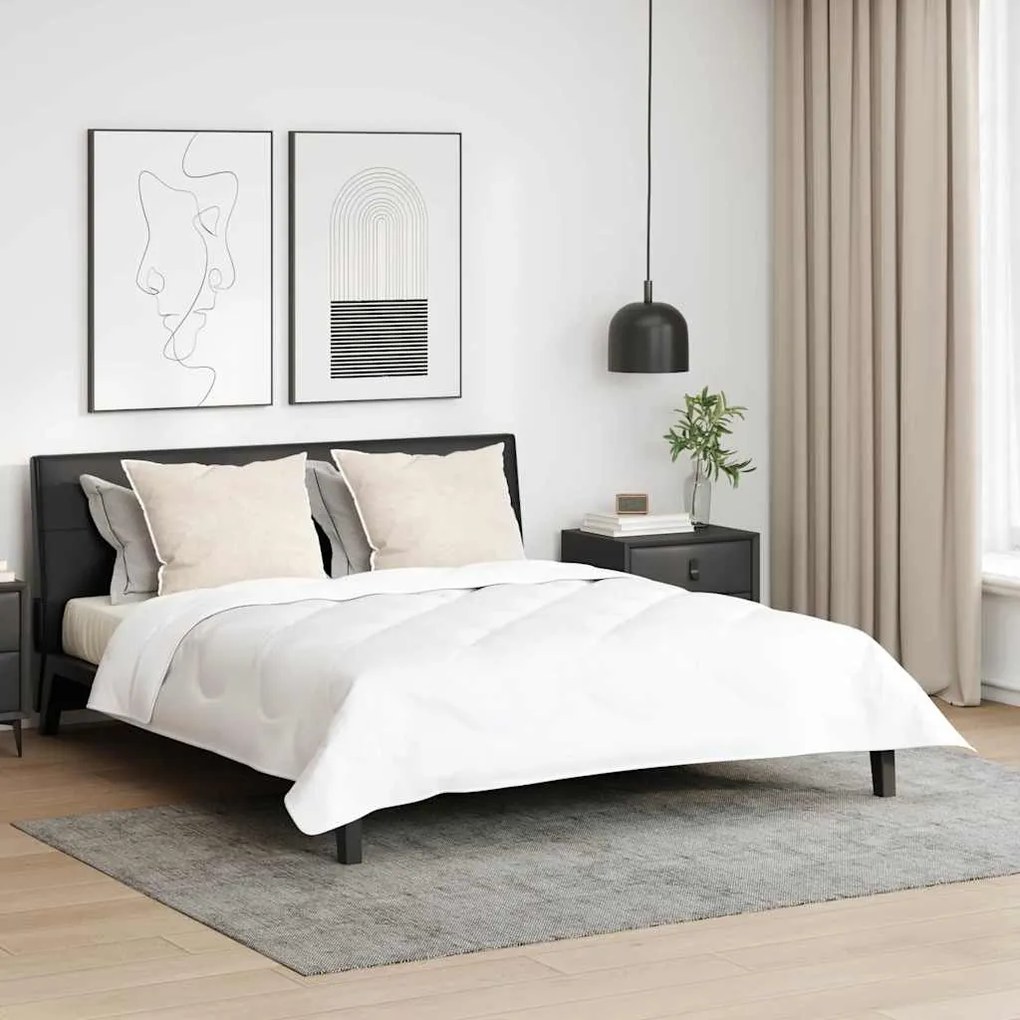 vidaXL Travesseiros com travesseiro Branco 85gsm 100% poliéster