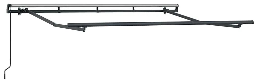 Toldo Retrátil Manual Antracite e Branco
