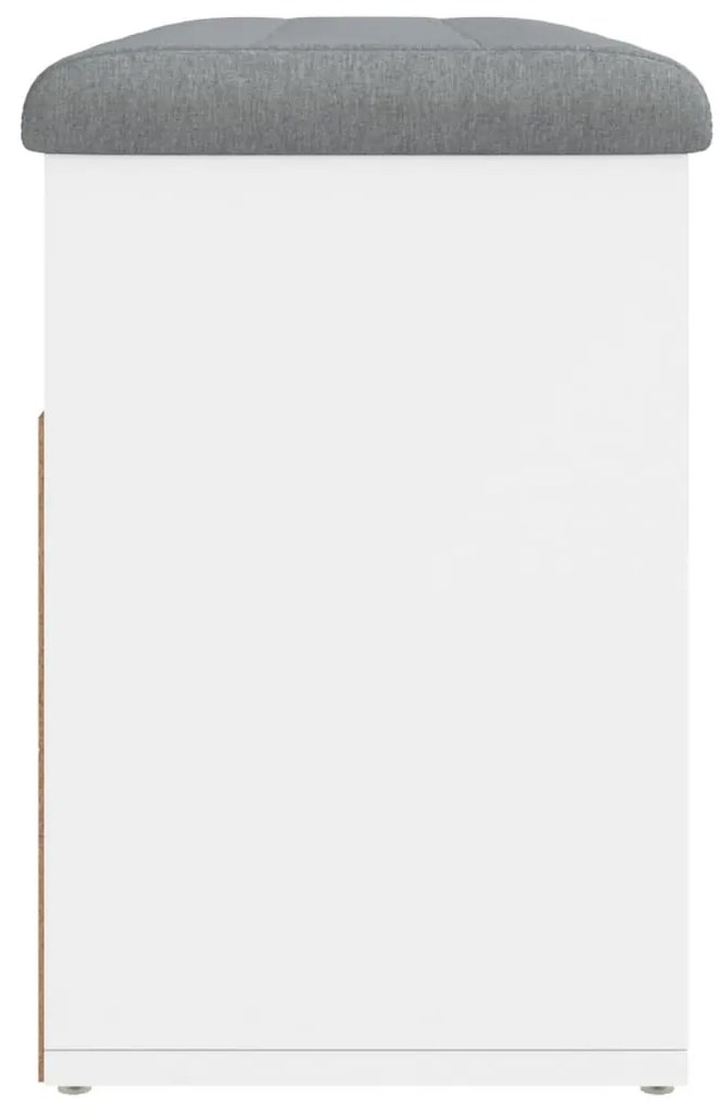 Banco sapateira 82x32x45,5 cm derivados de madeira branco