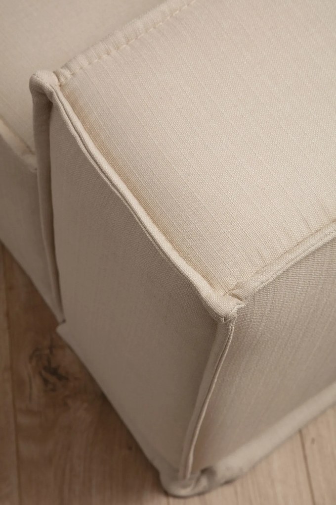 Sofá de Canto Lego – Creme – 167 cm x 343 cm x 262 cm