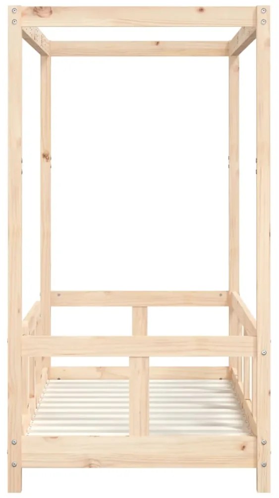 Estrutura de cama infantil 70x140 cm pinho maciço
