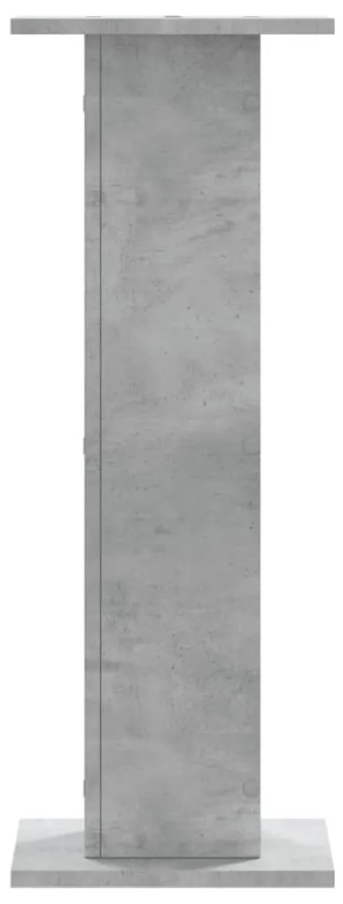 Suportes de colunas 2 pcs derivados de madeira cinzento cimento
