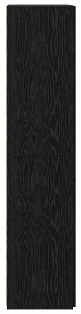 Buffet Alta Carvalho Preto 40x42.5x185 cm Madeira de Engenharia