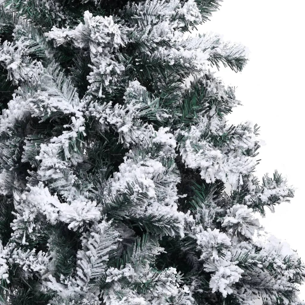 Árvore de Natal artificial com flocos de neve 300 cm PVC verde