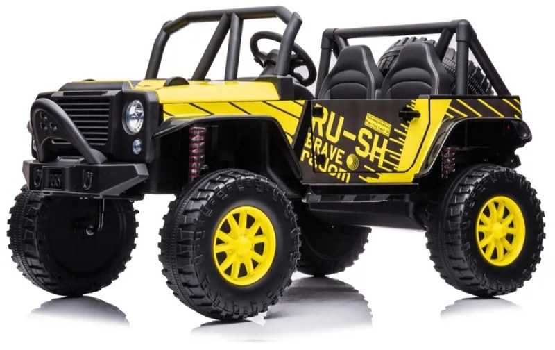 BUGGY RALLY 2 LUGARES CARRO ELÉTRICO INFANTIL 24V AMARELO