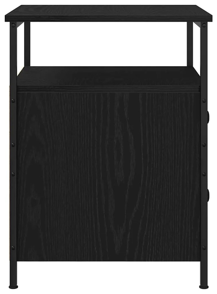 Cômoda de Cabeceira vidaXL Carvalho Preto 44x45x60 cm Madeira de engen