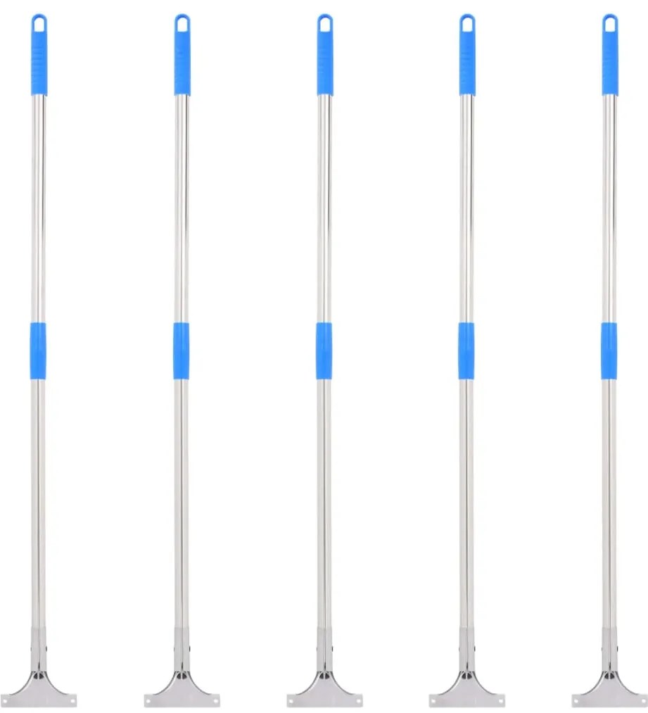 Cabos de rodo de chão 5 pcs 119,5 cm aço e plástico