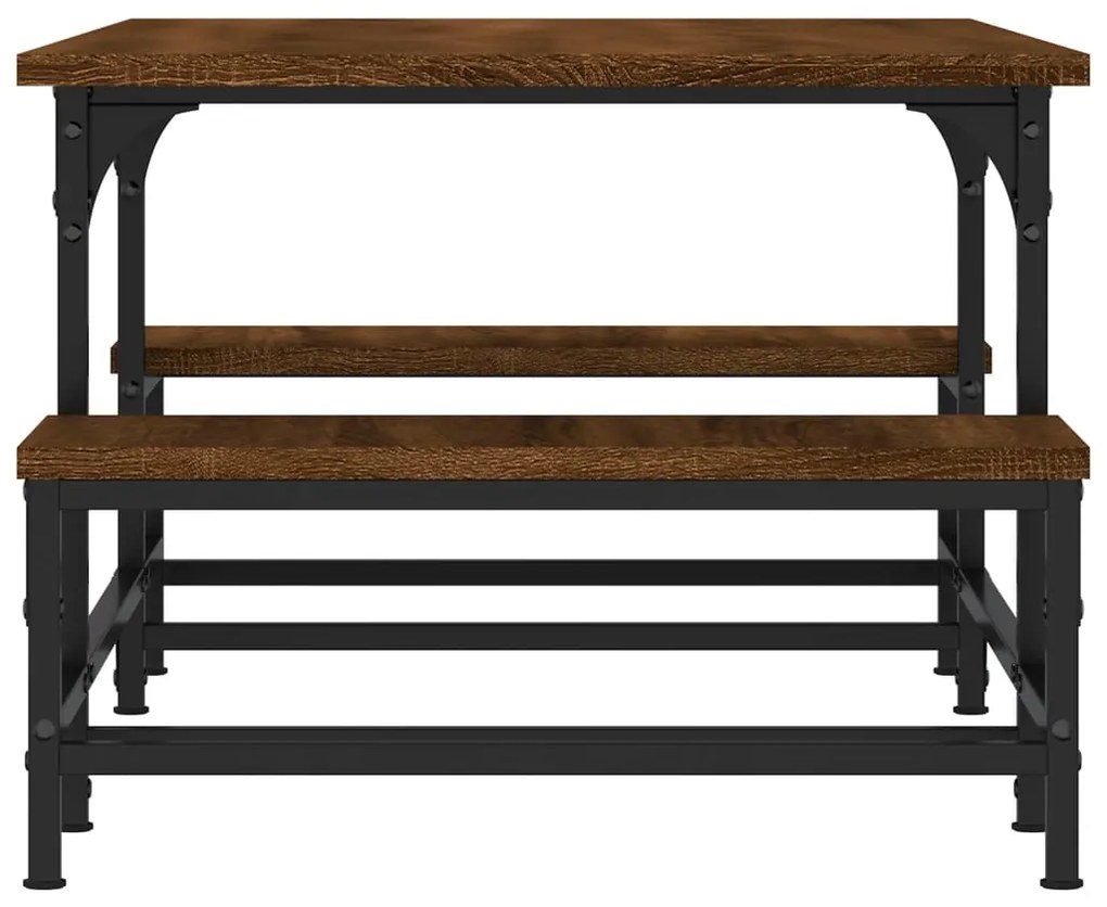 Mesa de centro 100x50,5x40 cm deriv. madeira carvalho castanho