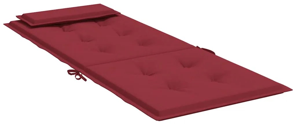 Almofadões p/ cadeira encosto alto 4 pcs oxford vermelho tinto