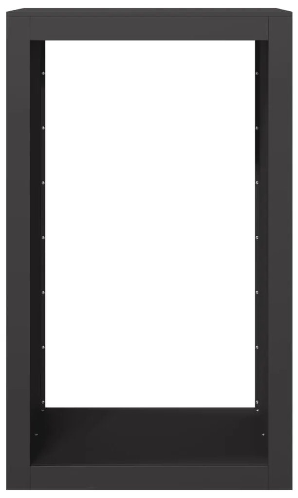 Suporte para lenha 60x40x100 cm aço preto