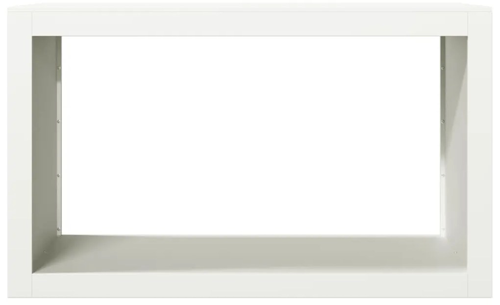 Suporte para lenha 100x40x60 cm aço branco