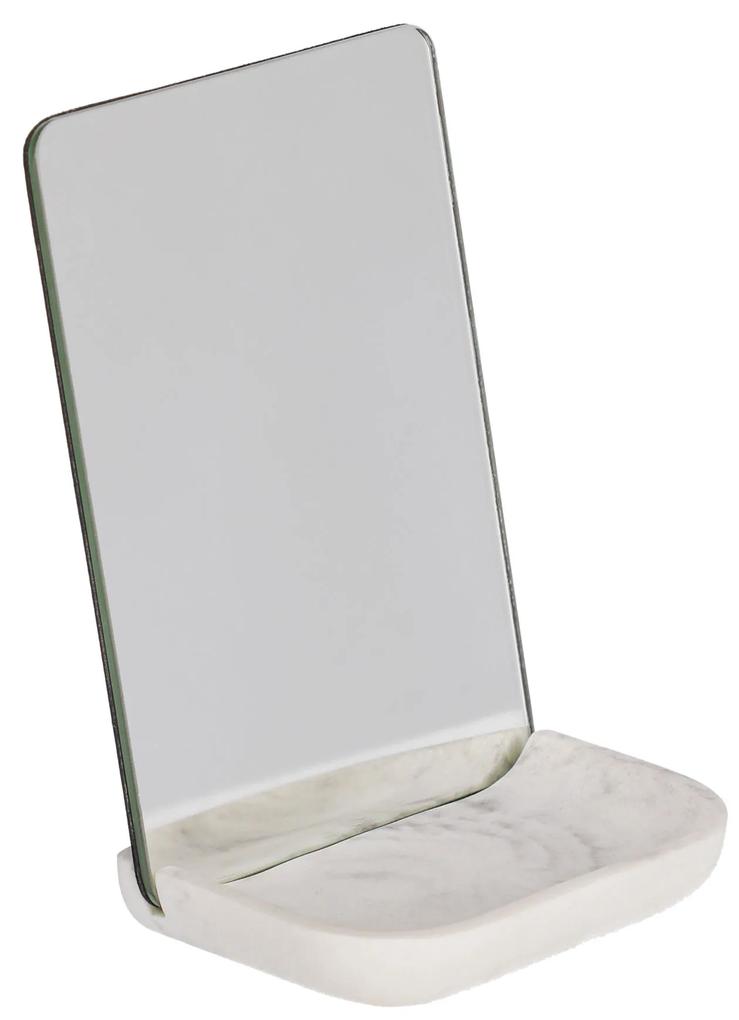 Kave Home - Espelho Sharif com base de resina branco