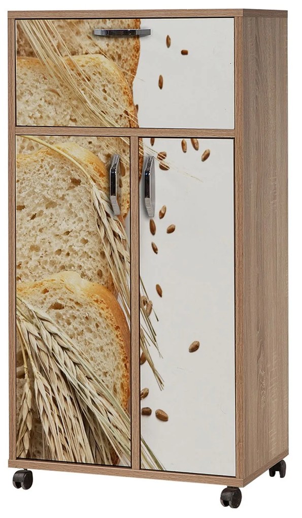 Armário Multiuso Kiler – Carvalho Sonoma – 60x116x36 cm