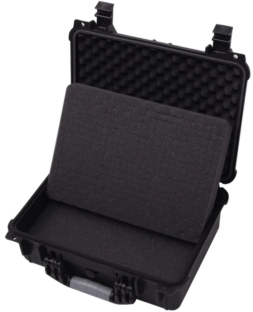 Caixa de equipamento protetora 40,6x33x17,4 cm preto