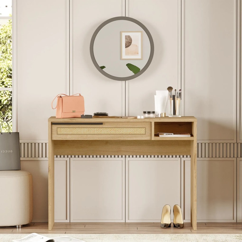 Mesa de Maquilhagem ON18 – Nogueira – 100x75x44,5 cm