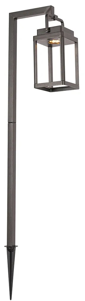 Foco de exterior com espeto cinzento escuro incl. LED recarregável - Yara Moderno