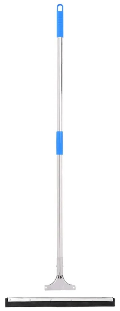 vidaXL Rodo de chão 45,5x119,5 cm aço e borracha