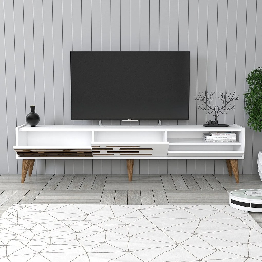 Conjunto de Mobiliário de Sala de Estar Valensiya – Branco – Várias Me