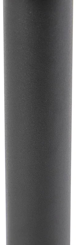 Candeeiro de exterior moderno preto 50 cm IP44 - Gleam