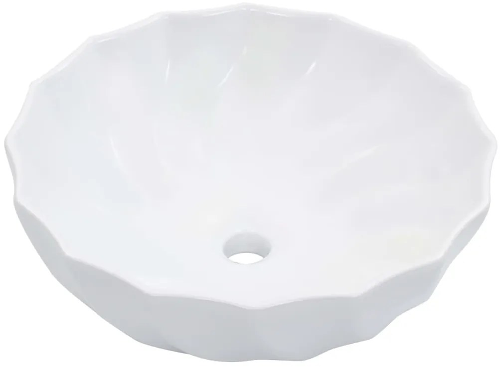 Lavatório 46x17 cm cerâmica branco