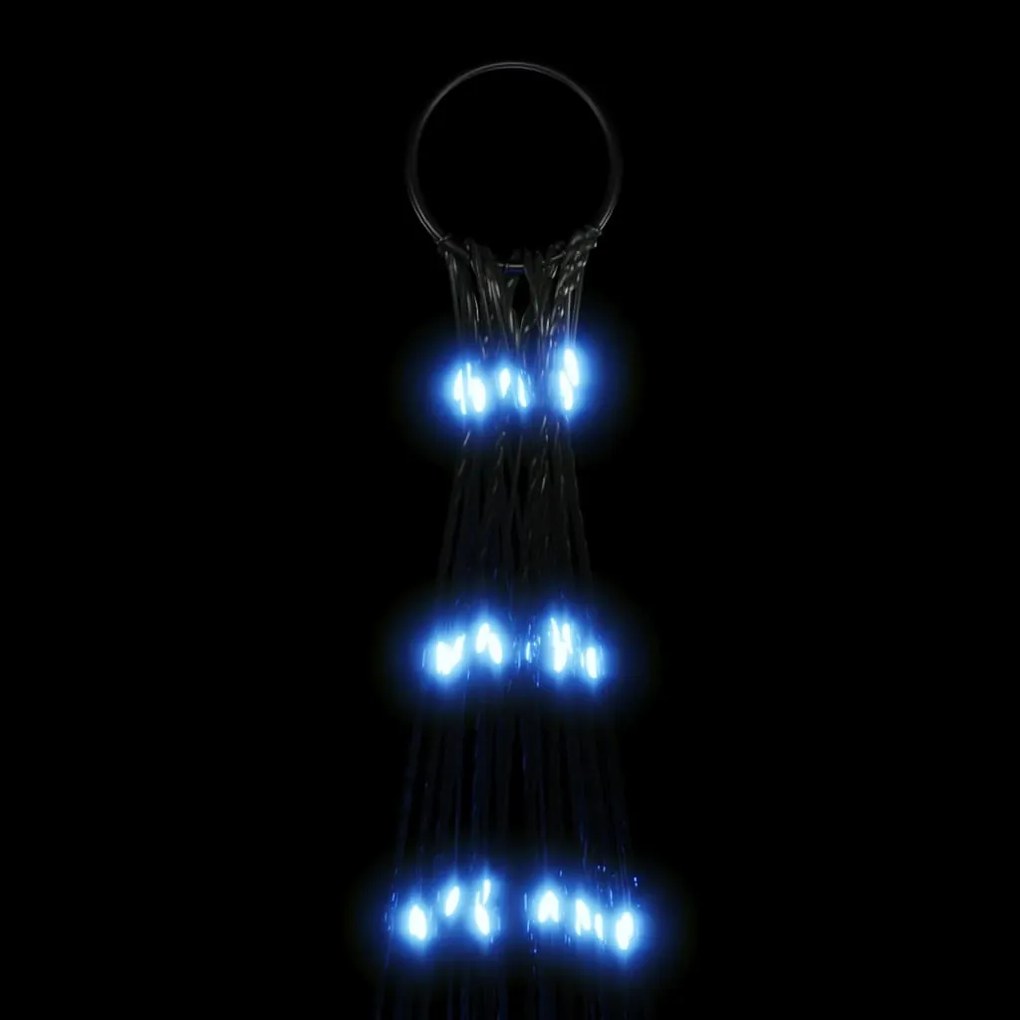 Árvore de Natal LED no mastro 3000 LEDs Azul 800 cm