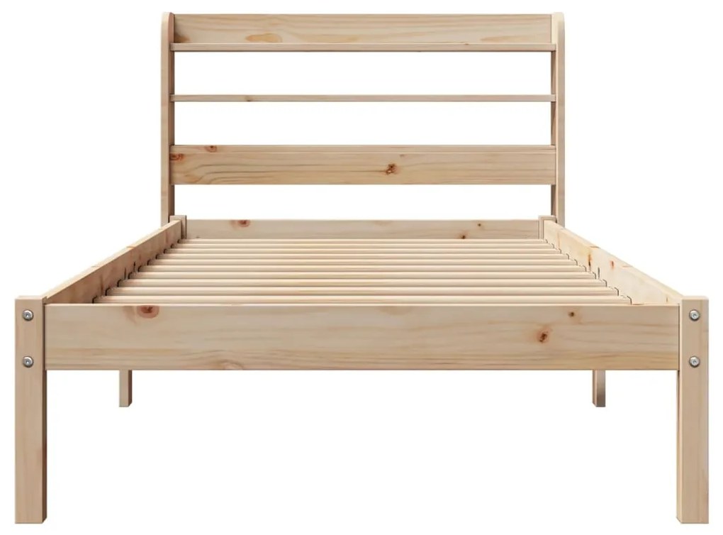 Cama sem colchão 90x200 cm madeira de pinho maciça