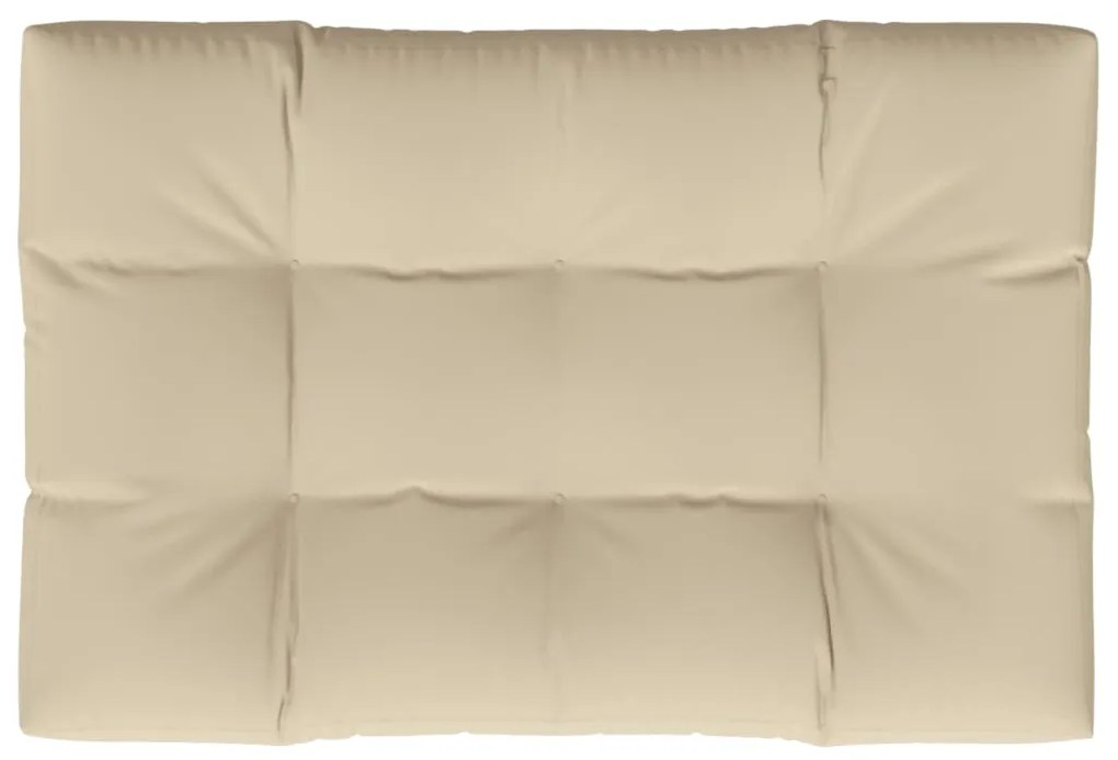 Almofadão para sofá de paletes 120x80x12 cm tecido bege