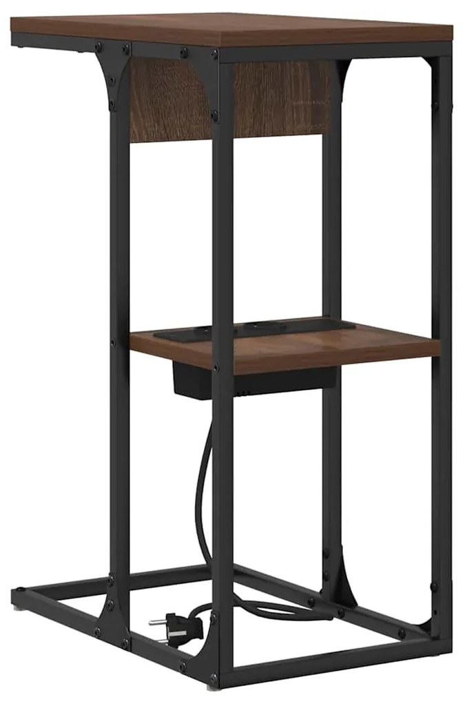 Mesa-de-cabeceira Madeira castanha 41.5 x 26 x 60.5 cm