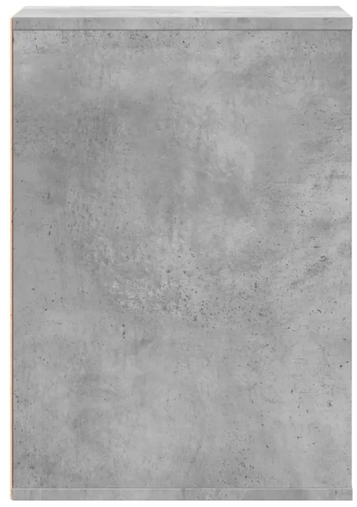 Cómoda com 3 Gavetas - 40x41x58 cm derivados de madeira - cinzento cim