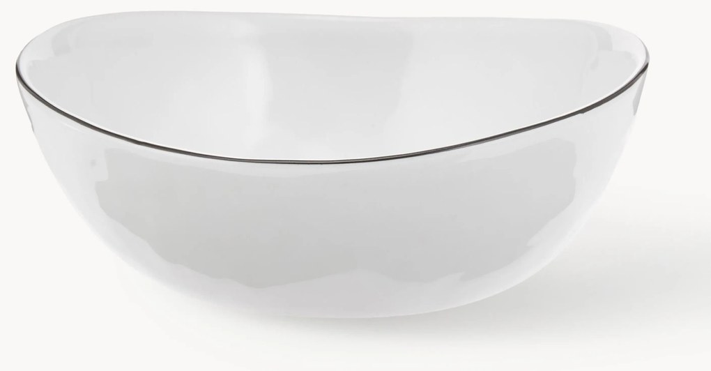 Taças em porcelana artesanais Salt, Ø 17 cm, 4 uni.