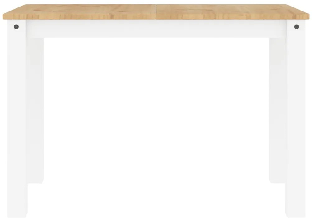 Mesa de jantar Panama 117x60x75 cm pinho maciço branco