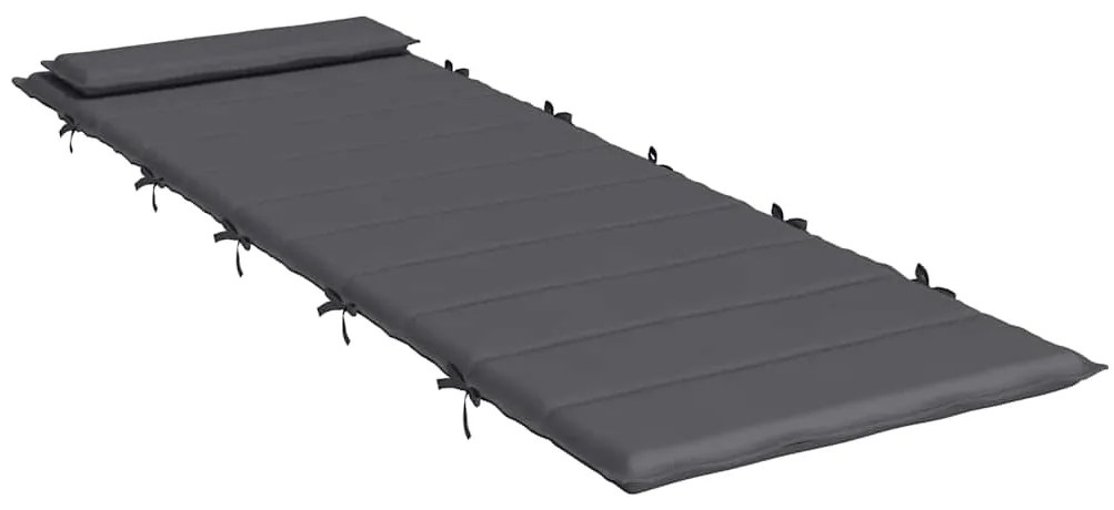 Almofadão p/ espreguiçadeira 180x60x4cm tecido oxford antracite