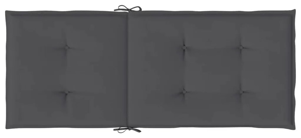 Almofadões para cadeiras altas de jardim 2 pcs tecido antracite
