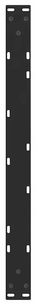 Pés para mesa de centro em V, 2 peças, preto, 70x(30-31,3) cm, aço