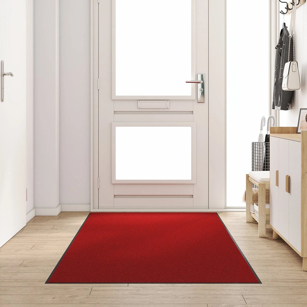 Capacho Retangular vidaXL Vermelho 120x300 cm