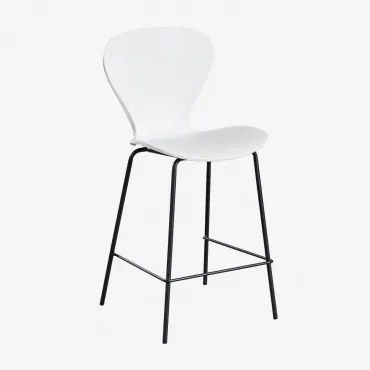 Pack De 4 Bancos Altos Uit ↑65 Cm & Negro & Polipropileno Branco - Sklum
