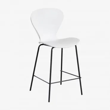 Pacote Com 4 Bancos Altos Uit ↑65 Cm & Negro & Polipropileno Branco & Polipropileno - Sklum
