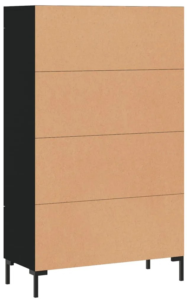 Aparador alto 69,5x31x115 cm derivados de madeira preto