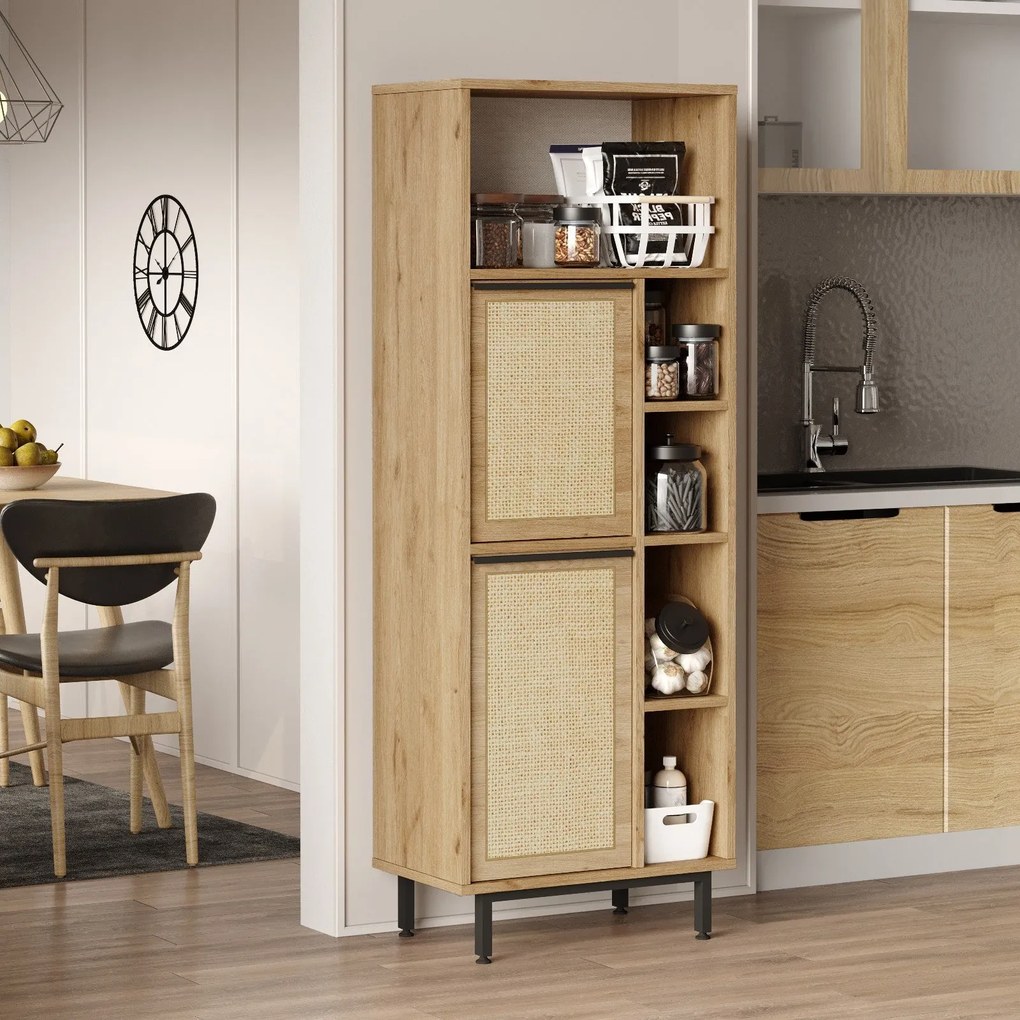 Armário de Cozinha ON10A – Nogueira – 60 cm x 149,6 cm x 35,5 cm