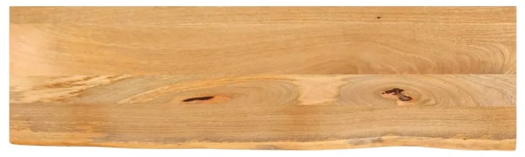 Tampo de mesa c/ borda viva 110x20x2,5 cm mangueira maciça