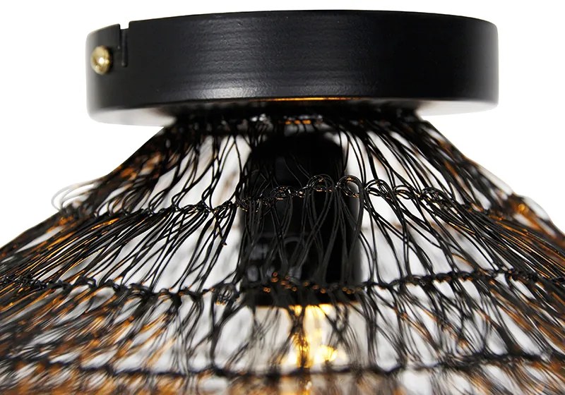 Candeeiro de teto oriental preto 45 cm - Vadi Oriental