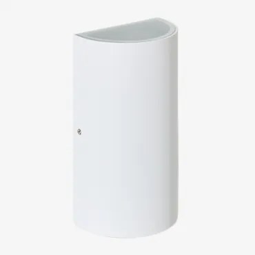 Aplique De Parede Led Para Exterior Em Alumínio Com 2 Pontos De Luz Zanvi Branco - Sklum