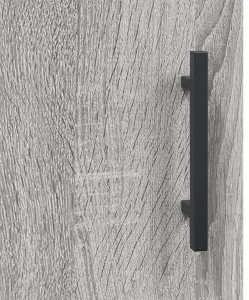 Mesa cabeceira 40x40x50 cm derivados de madeira cinzento sonoma