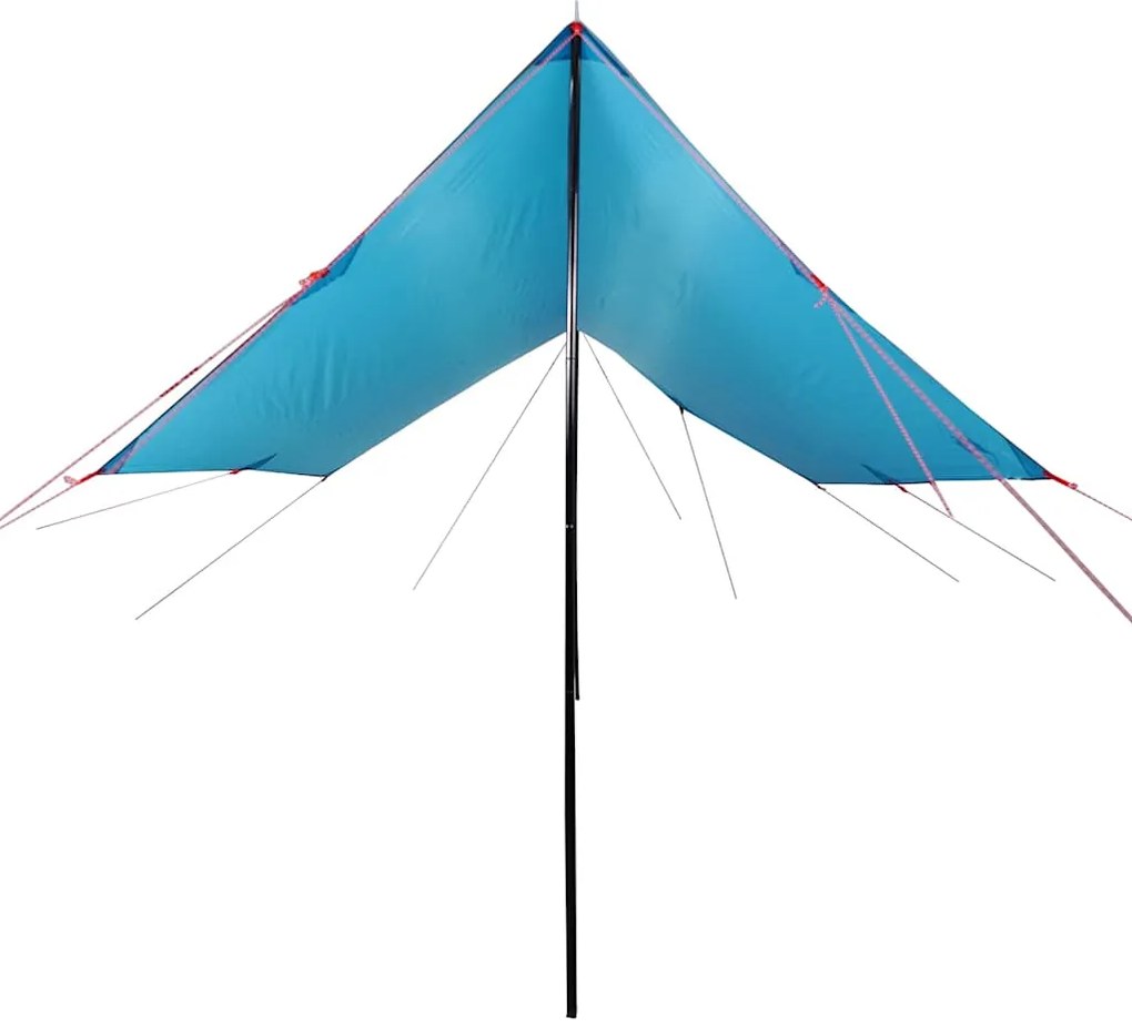 Lona de campismo 460x305x210 cm impermeável azul