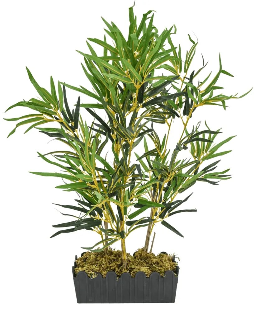 Árvore de bambu artificial 368 folhas 80 cm verde
