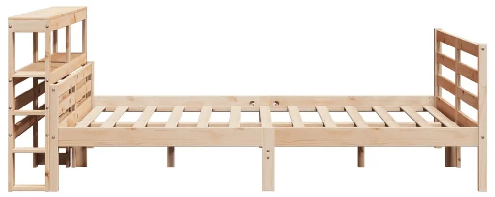 Estrutura de cama c/ cabeceira sem colchão 160x200 cm branco