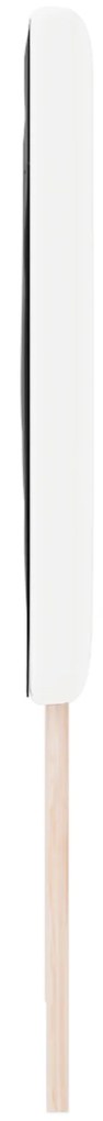 Cabeceira Design Simples Branca 100 cm Couro Sintético