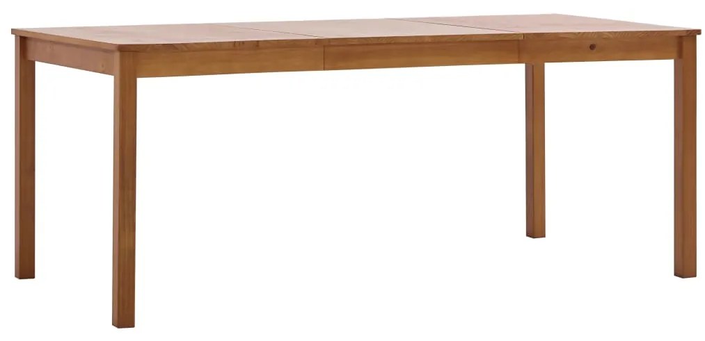 Mesa de jantar 180x90x73 cm madeira de pinho castanho mel